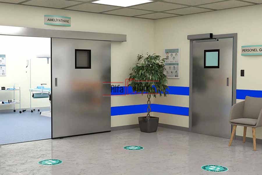 Hermetik Hastane ve Ameliyathane Kapı Sistemi - Alfa DOOR